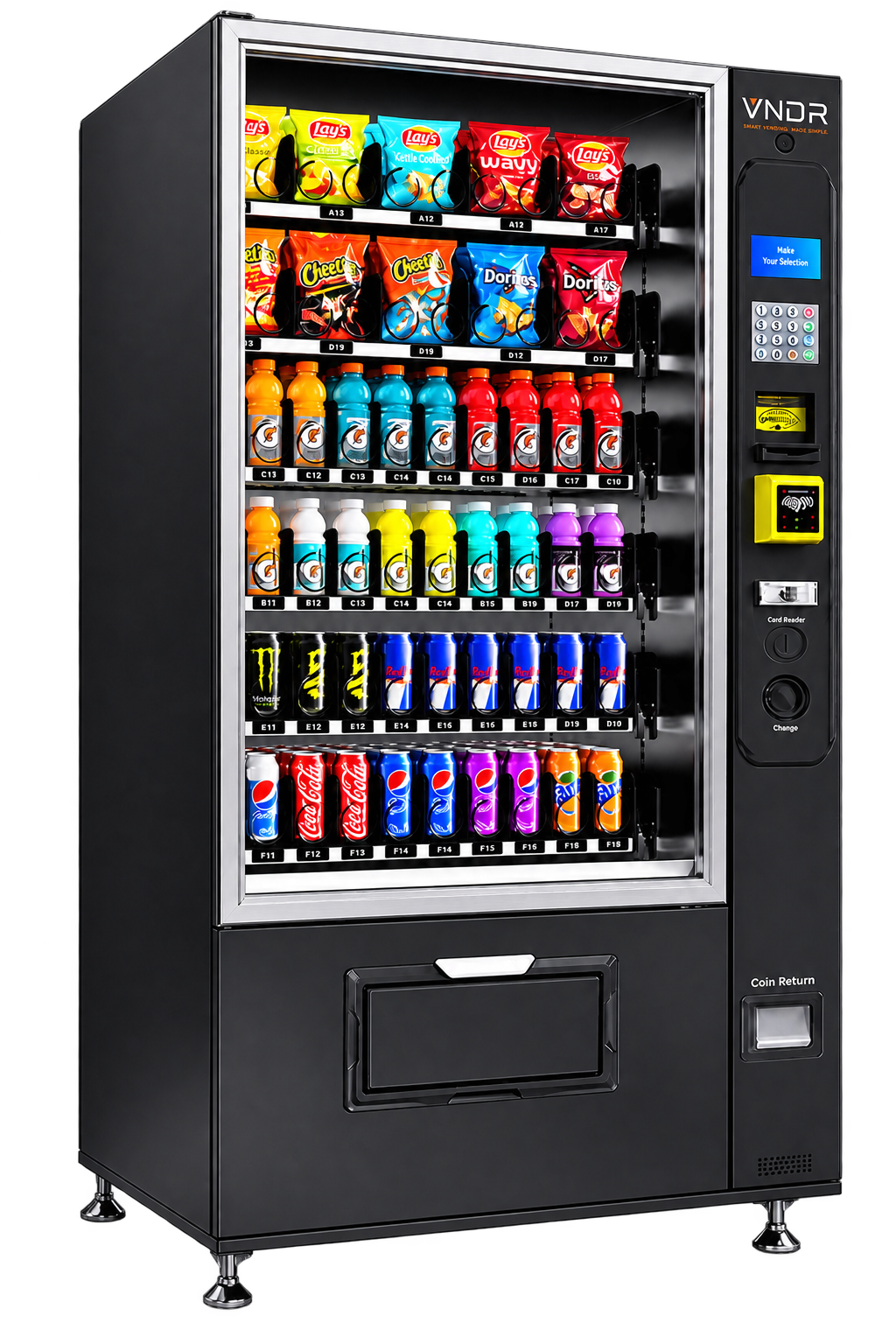 Combo Drink & Snack Machine (5-Wide)